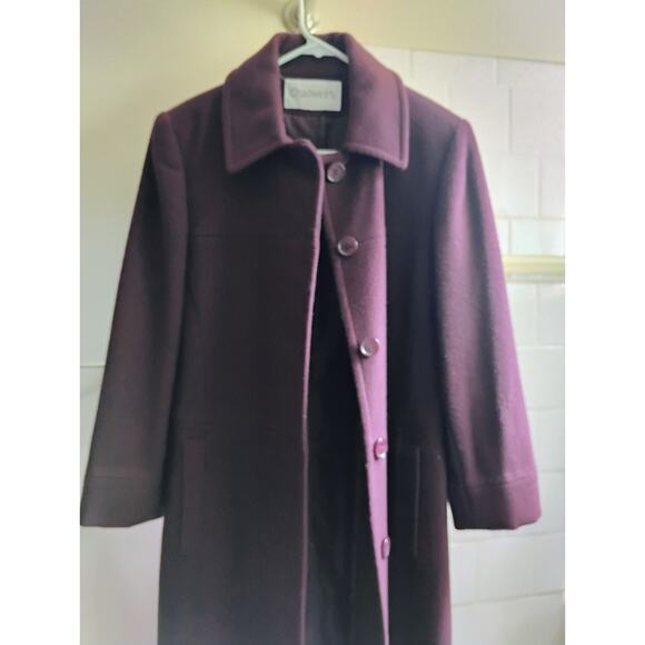 Plumb Colored Wool Blend Women's Blazer fun Chadwick's. Small. Office Attire. - Picture 6 of 14